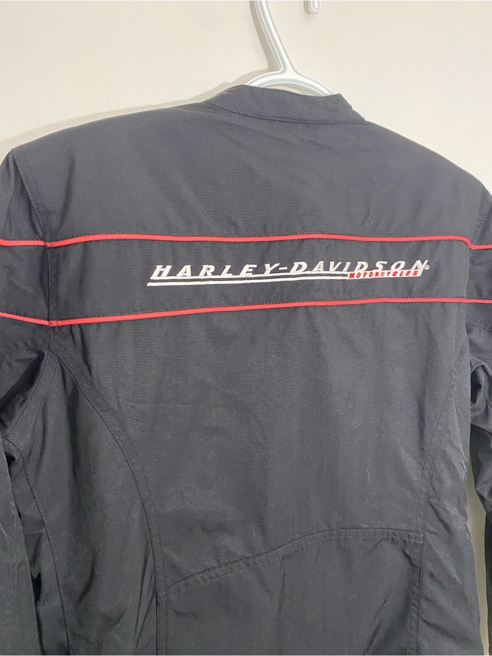 Harley-Davidson Black Bomber Jacket with Red Trim Small - Picture 5 of 13